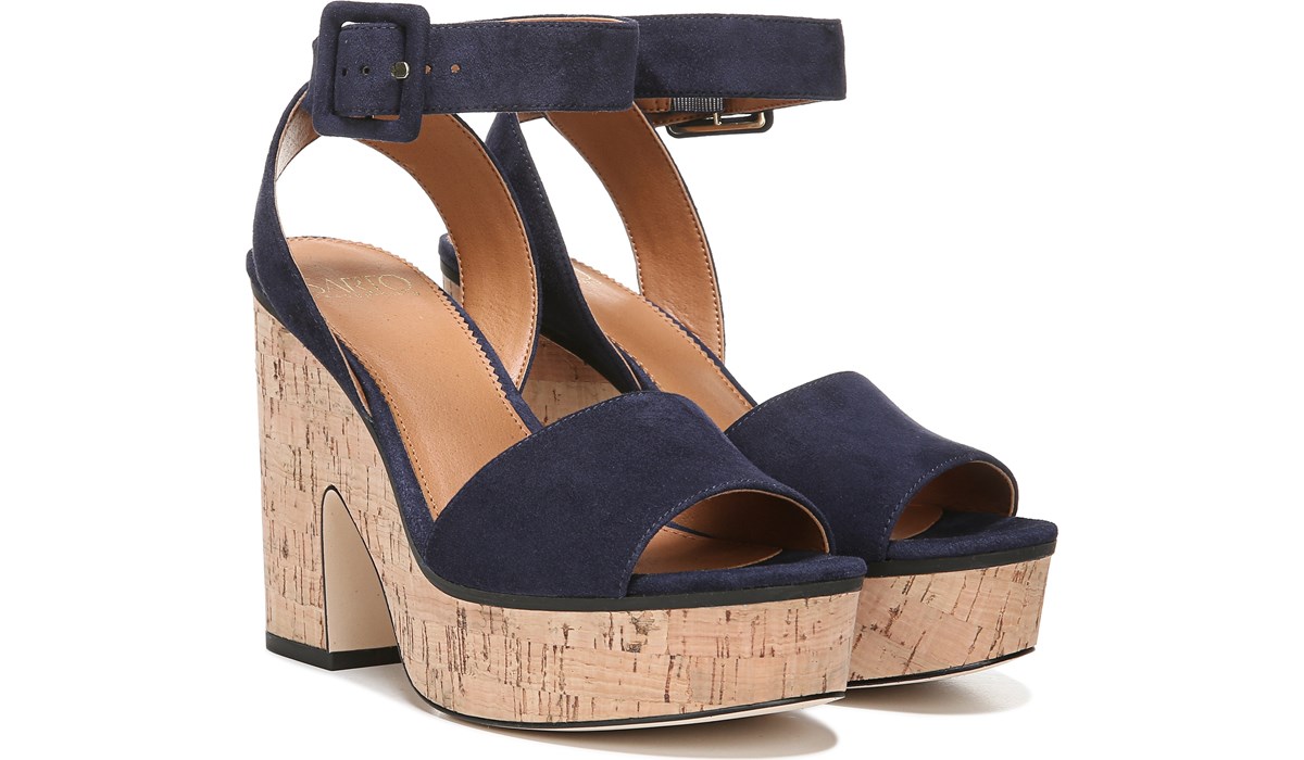 franco sarto navy heels