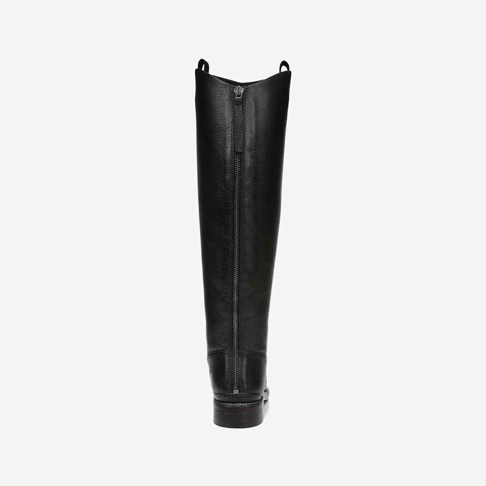 Franco shops Sarto Meyer Black Leather Knee High Boots Size 6