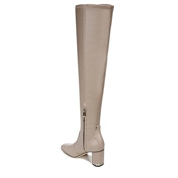 off white wide calf boots