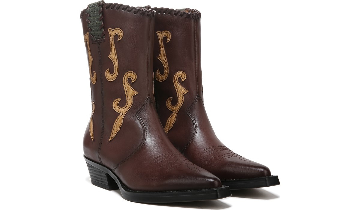 franco sarto cowboy ankle boots