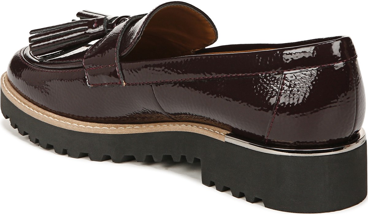 Burgundy tassel hot sale loafers womens