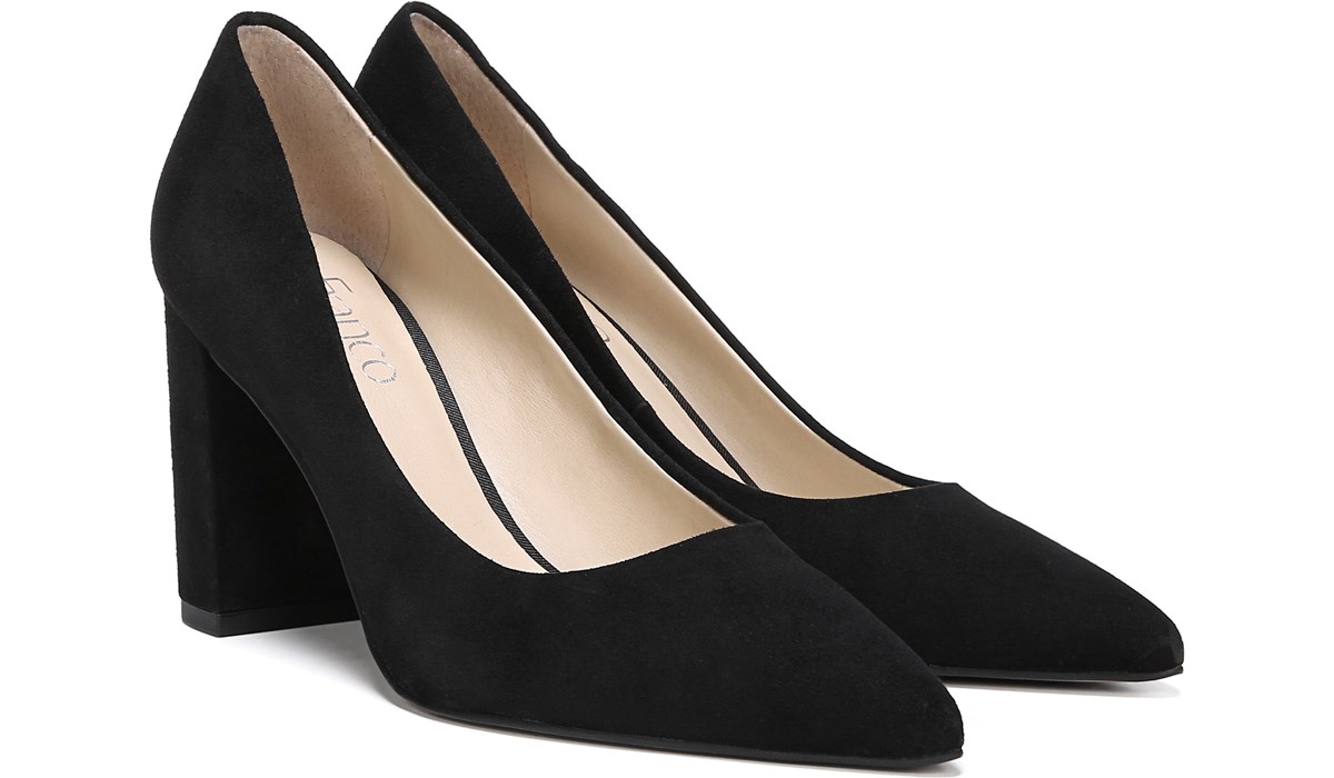 black suede pumps 3 inch heel