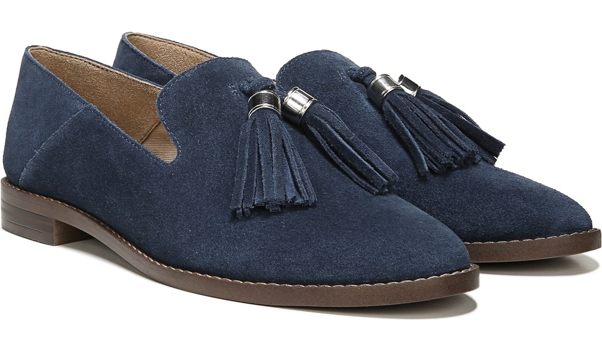 franco sarto blue suede shoes