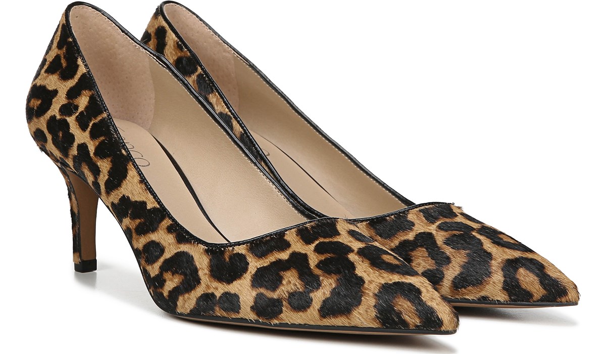 leopard print shoes 2 inch heel