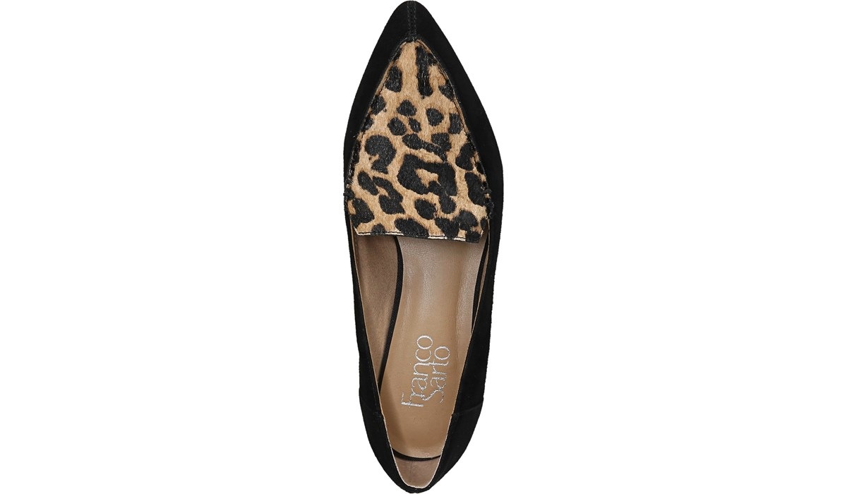 franco sarto cheetah loafers