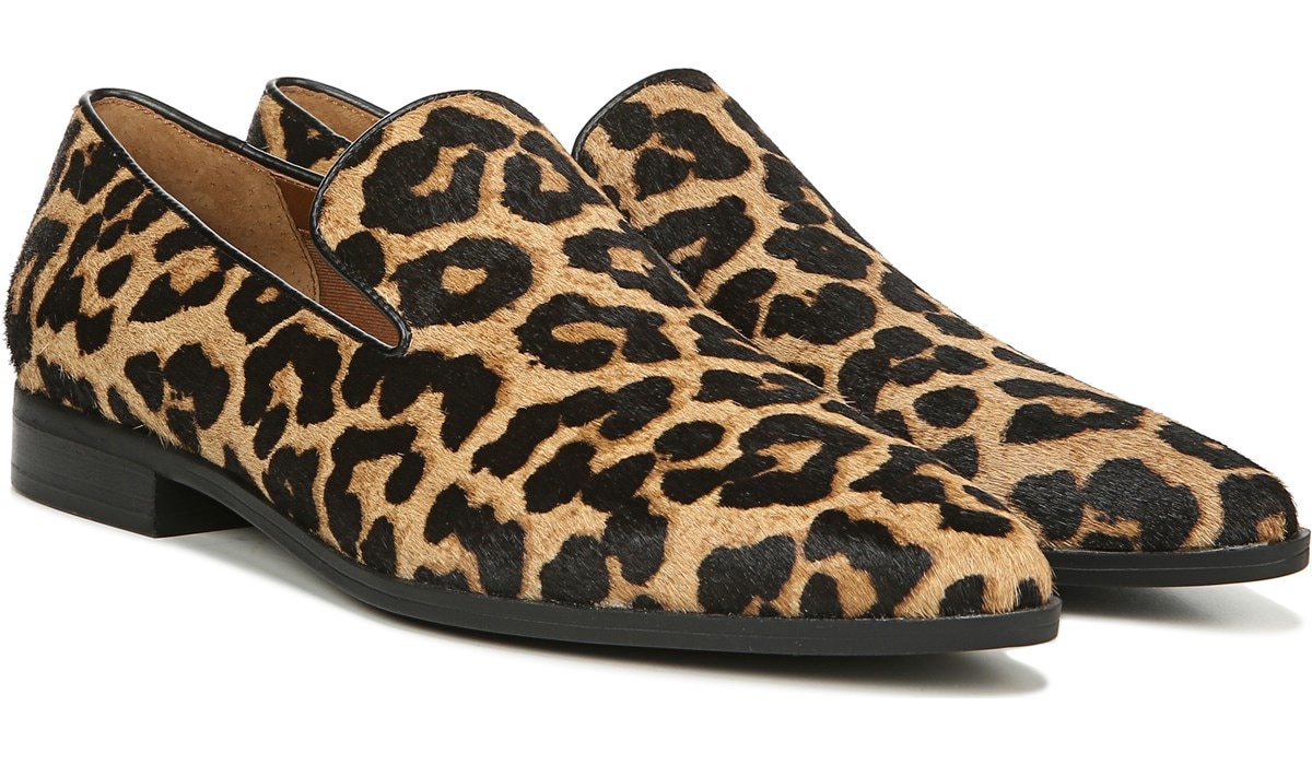 franco sarto leopard print loafers