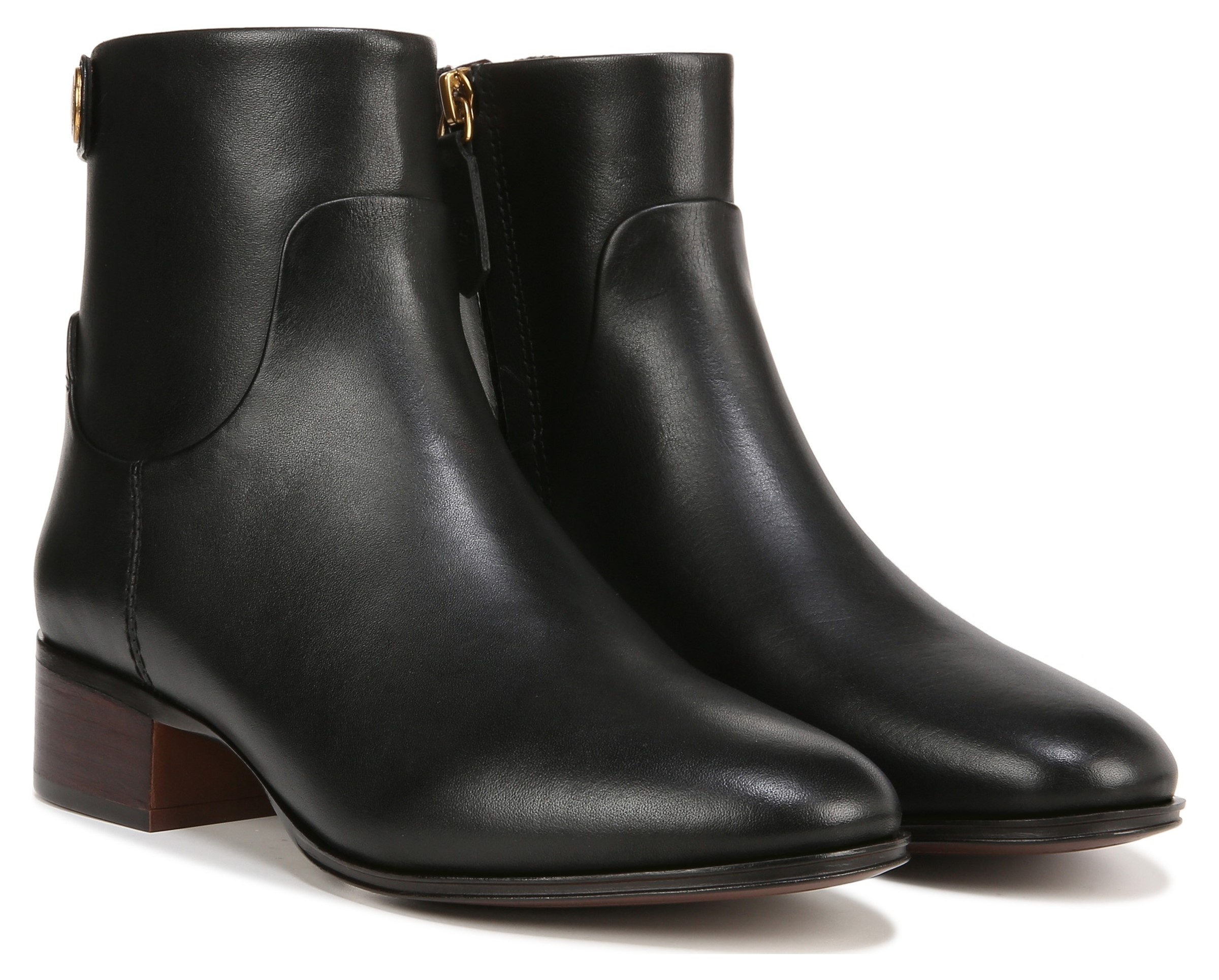 Franco sarto clearance leather ankle booties