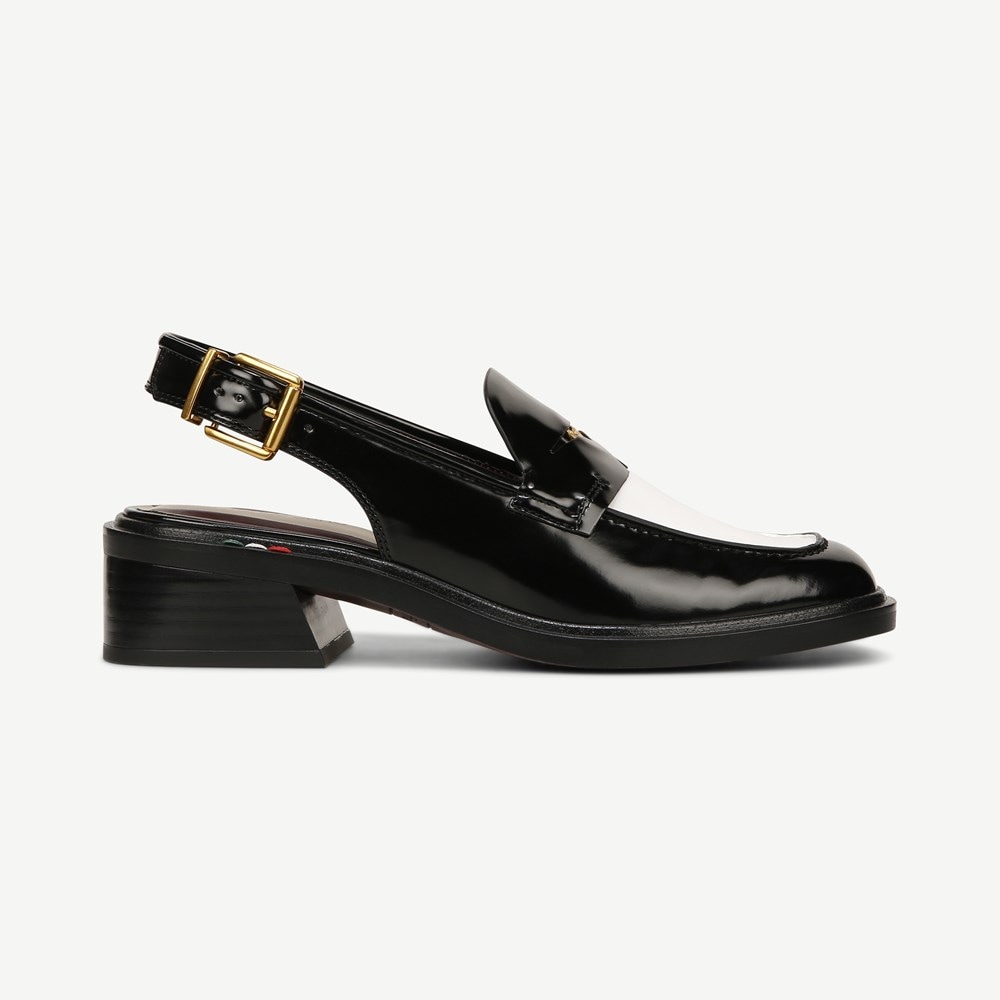 Black slingback loafers hotsell