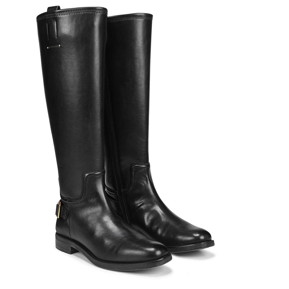 Leather riding boots FRANCO SARTO Black size 8 US in Leather