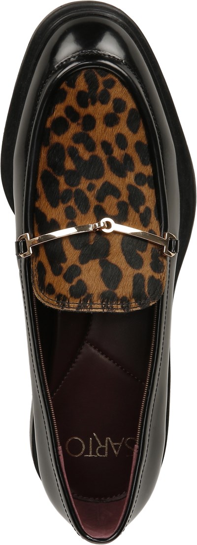 Franco sarto store leopard print loafers