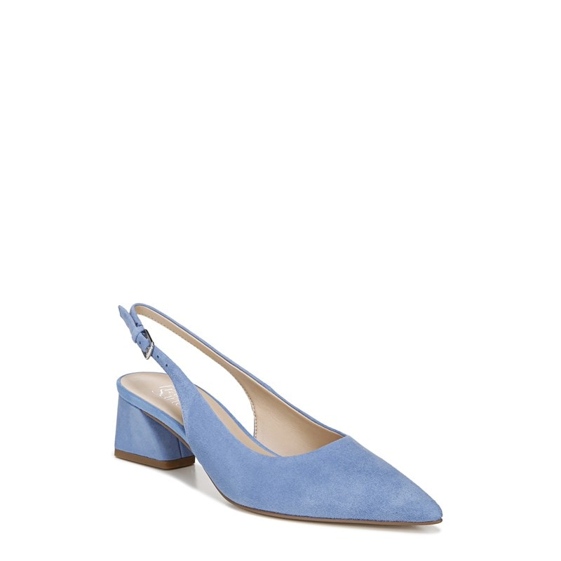 franco sarto blue suede shoes