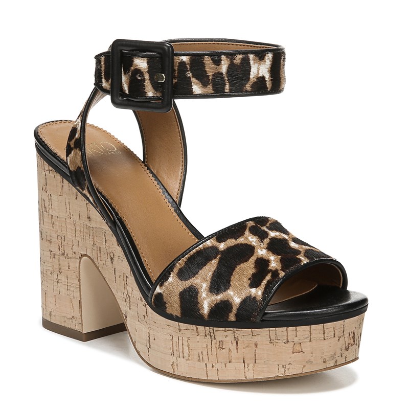 franco sarto leopard print sandals